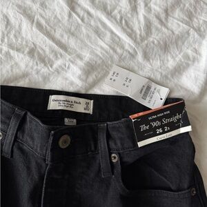 Abercrombie & Fitch womens Black Jeans short
